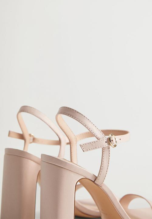 MANGO - Air leather heel - light pastel pink