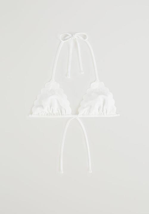 MANGO - Ondi top - white