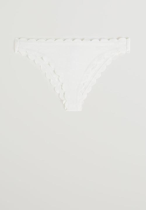 MANGO - Ondi bikini bottom - white