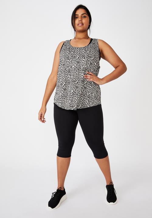 Cotton On - Curve training tank top - winter animal