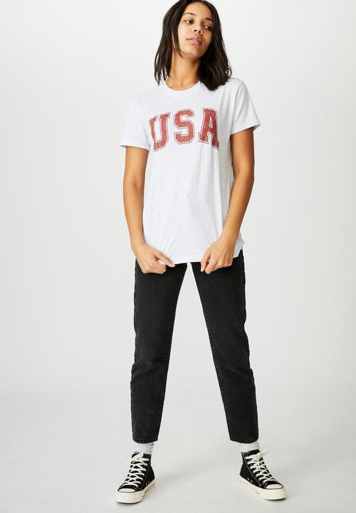 Cotton On - Classic slogan T-shirt - grey