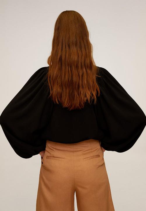MANGO - Volume blouse - black