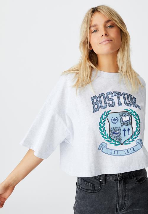Cotton On - Chopped boyfriend tee - grey 