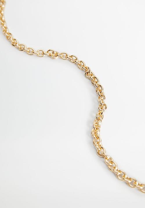 MANGO - Necklace daphne - gold