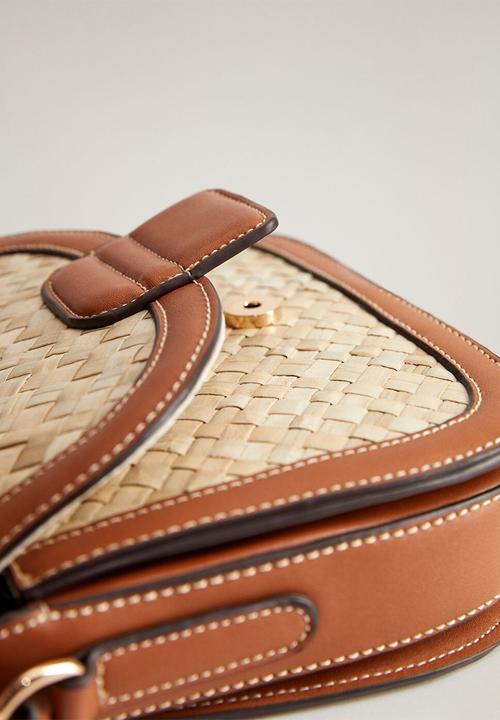 MANGO - Panama bag - neutral & brown