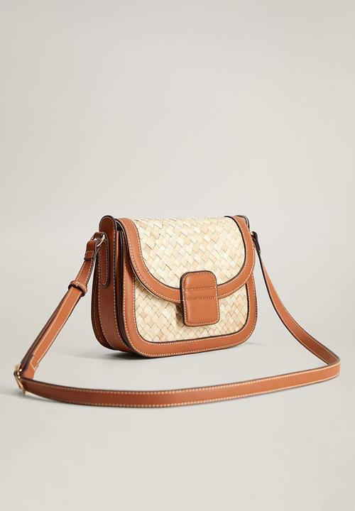 MANGO - Panama bag - neutral & brown