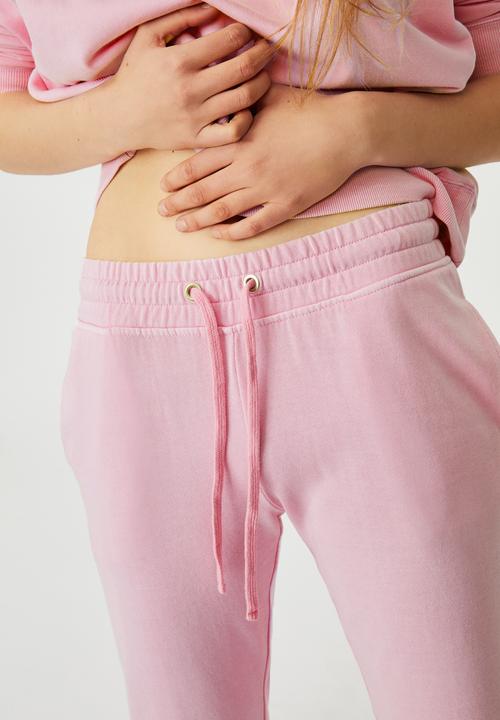 Cotton On - Slim fit trackpant - pink 