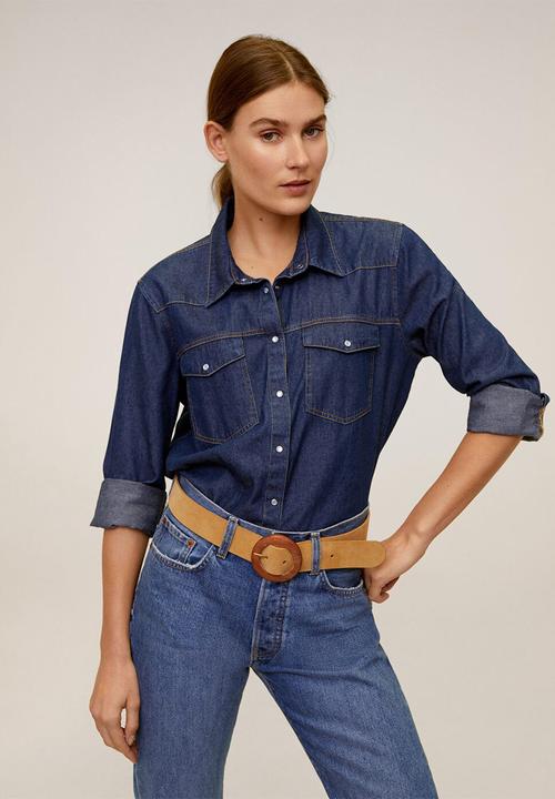 MANGO - Madeira belt - brown