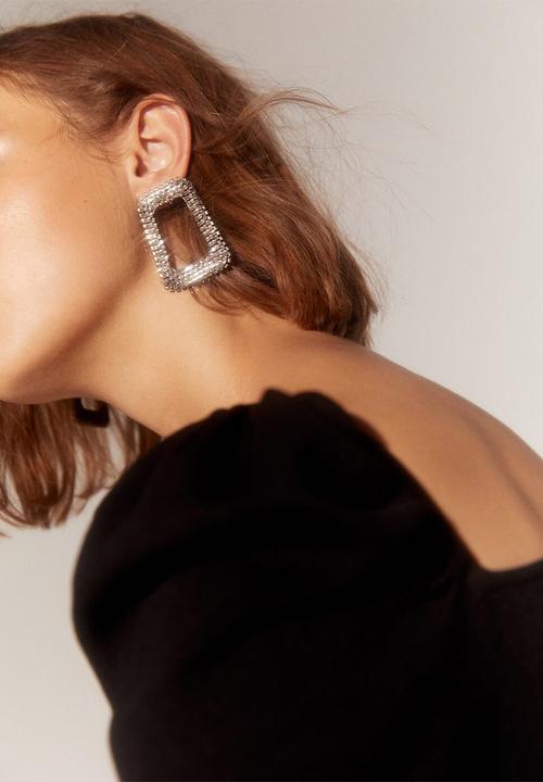 MANGO - Earrings rihanna - silver