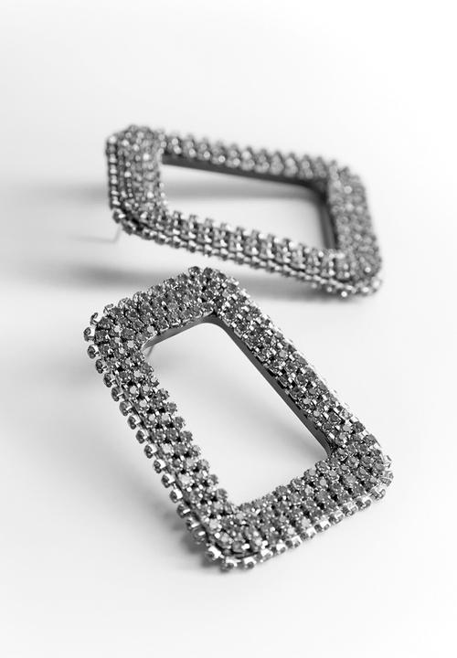 MANGO - Earrings rihanna - silver