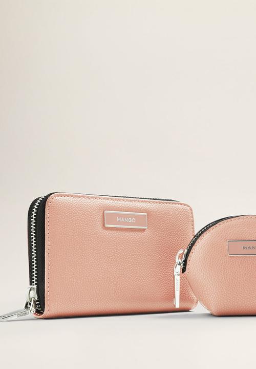 MANGO - Badu wallet - light pastel pink