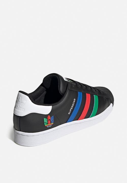 adidas Originals - Superstar - core black/green/ftwr white