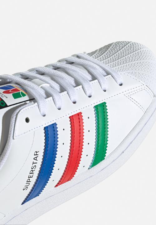 adidas Originals - Superstar - ftwr white/green/core black