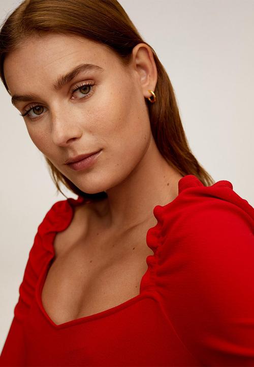 MANGO - Citronen jumpsuit - red