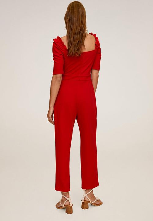 MANGO - Citronen jumpsuit - red