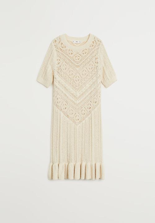 MANGO - Dress loop - beige