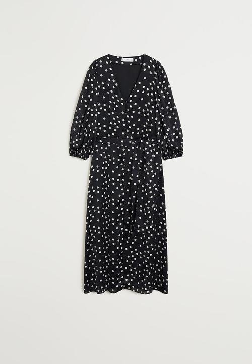 MANGO - Punti dress - black & white