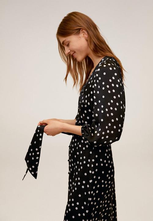 MANGO - Punti dress - black & white
