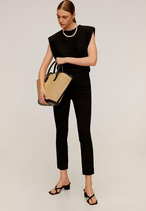 MANGO - Cola trousers - black