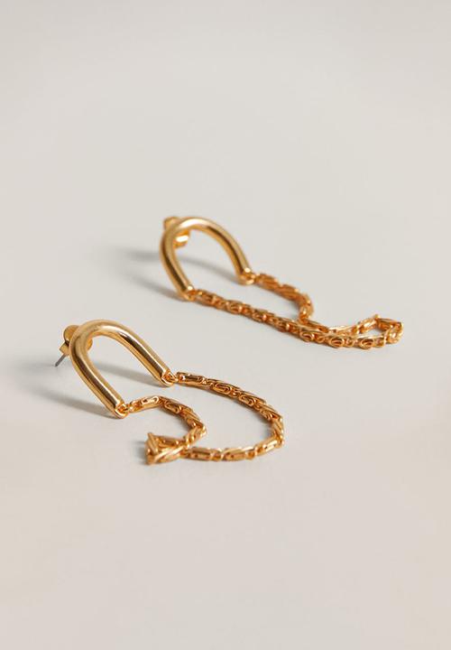MANGO - Mirjan earrings - gold