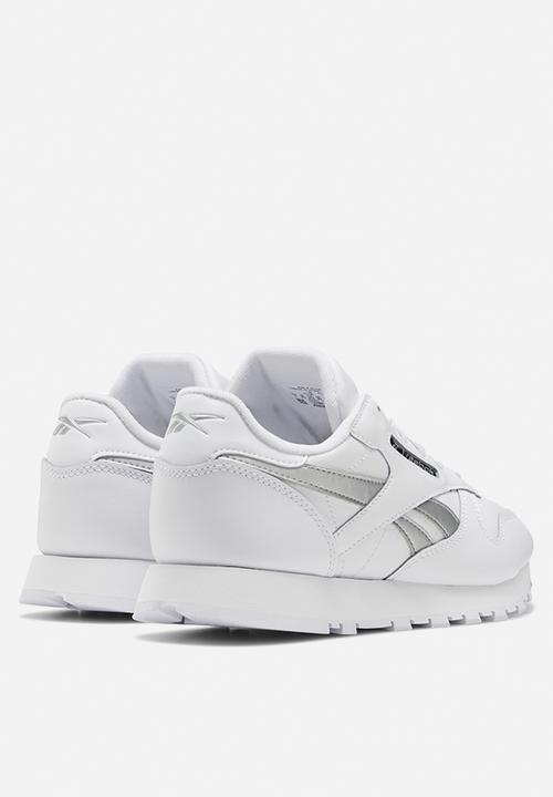 Reebok - Classic leather - white / silver met. / white