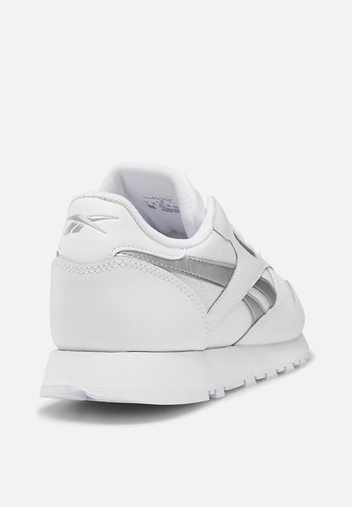 Reebok - Classic leather - white / silver met. / white