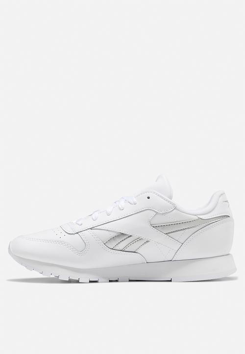 Reebok - Classic leather - white / silver met. / white
