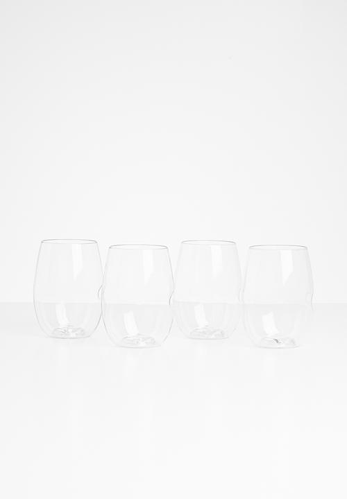 Govino - Safe wine glass red - set of 4