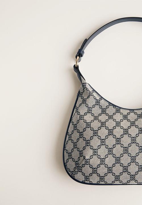 MANGO - Ride bag - blue & grey 