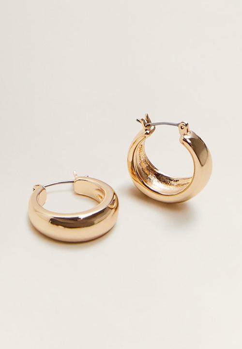 MANGO - Loop earrings - gold
