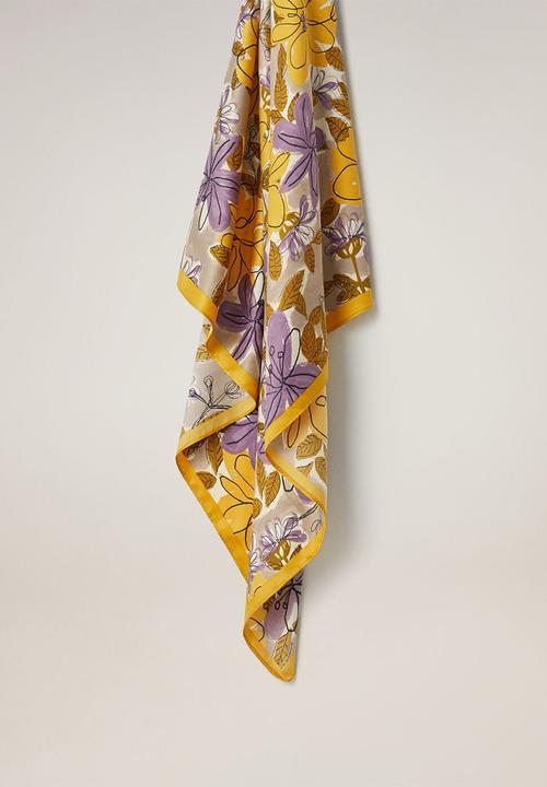 MANGO - Rita neck scarf - light pastel purple