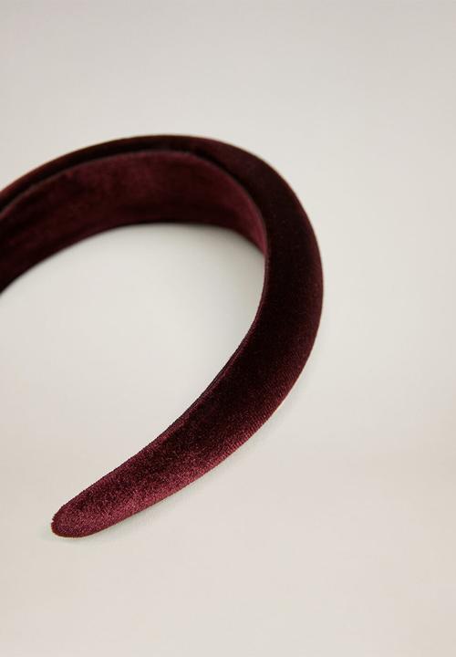 MANGO - Rosalie hairband - dark red