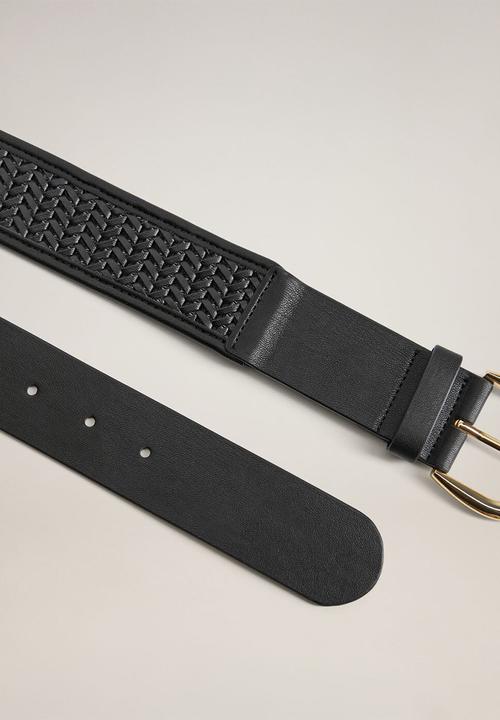 MANGO - Braidy belt - black