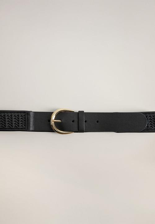 MANGO - Braidy belt - black