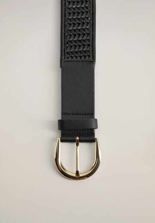 MANGO - Braidy belt - black