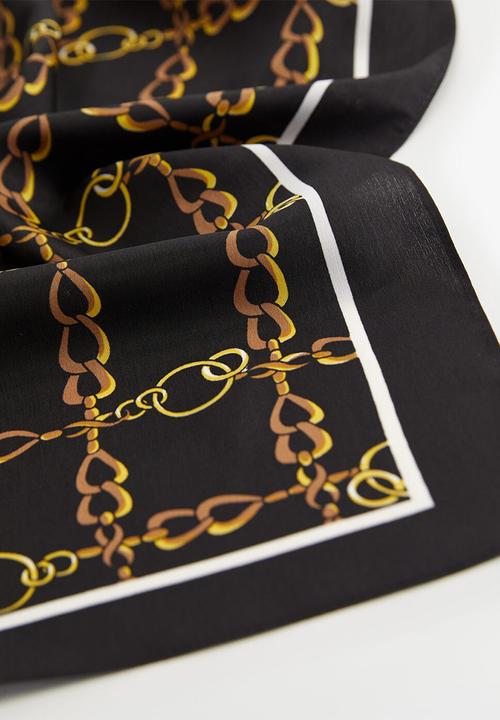 MANGO - Neck scarf mis - black