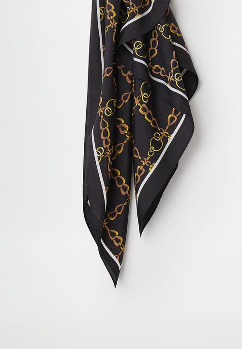 MANGO - Neck scarf mis - black