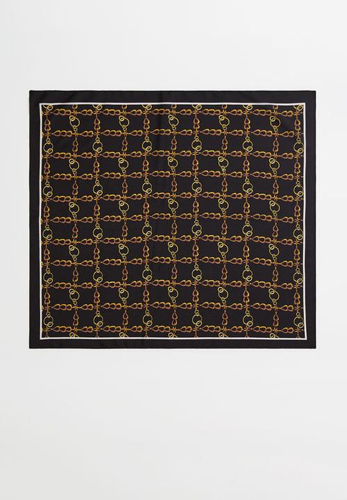 MANGO - Neck scarf mis - black