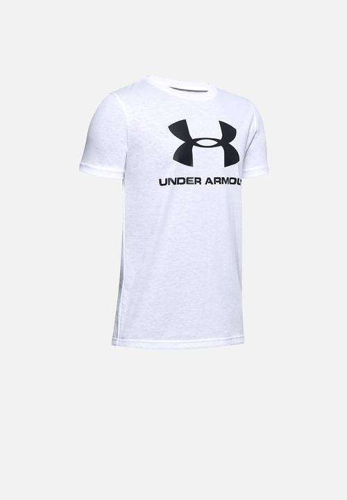 Under Armour - Sportstyle logo short sleeve T-shirt - white