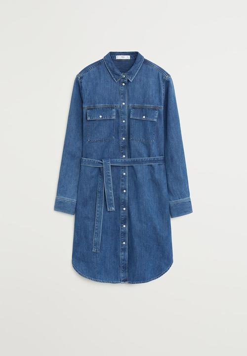 MANGO - Sharon denim dress - blue