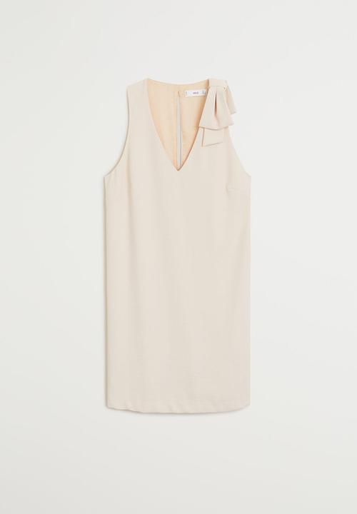 MANGO - Lazo dress - neutral