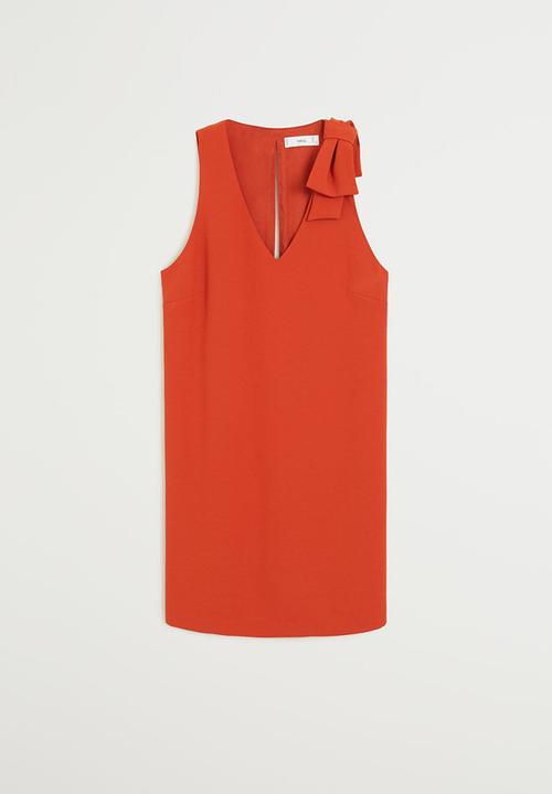 MANGO - Lazo dress - red