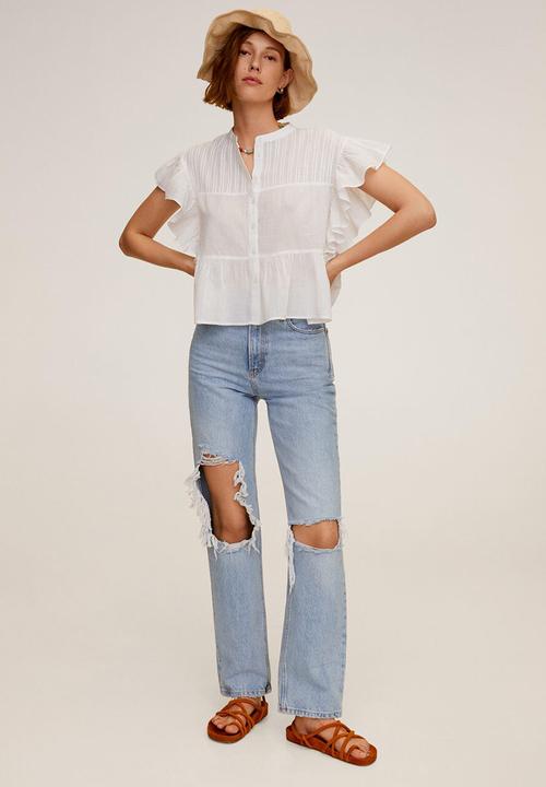 MANGO - Blouse cecilia - off white 