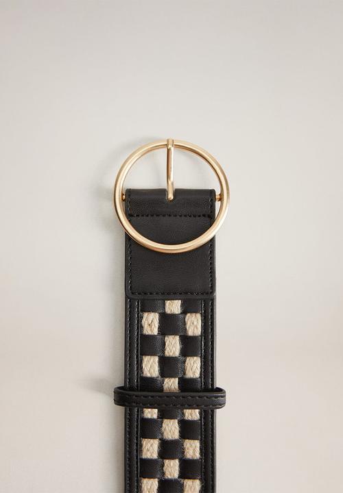 MANGO - Cuadri belt - black