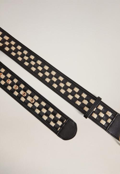 MANGO - Cuadri belt - black