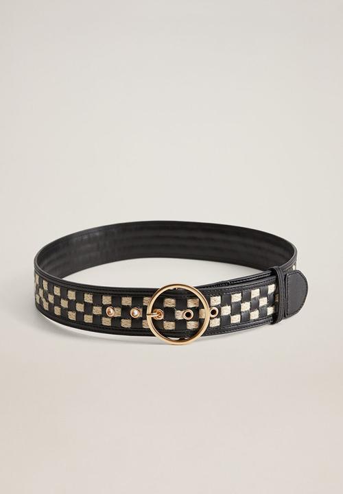 MANGO - Cuadri belt - black