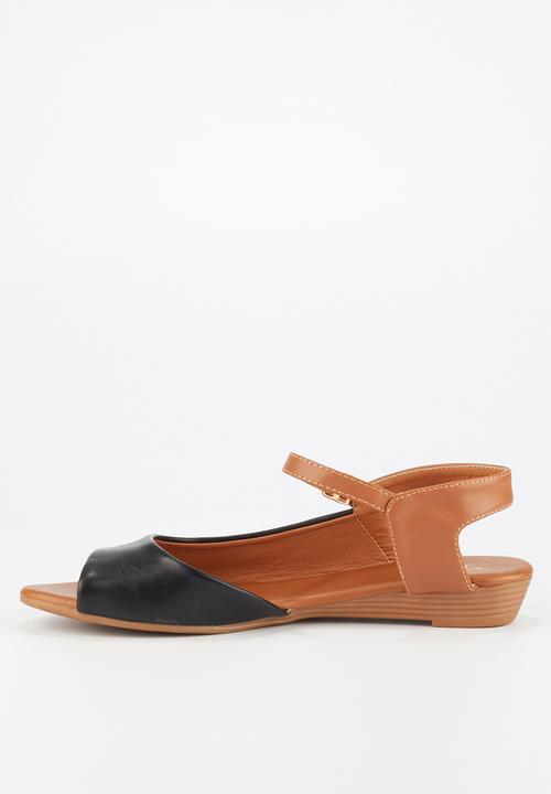 Butterfly Feet - Jumbo sandal - black & brown 