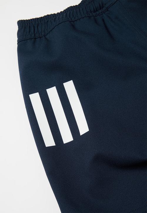 adidas Performance - Boys 3 stripe shorts - conavy/white