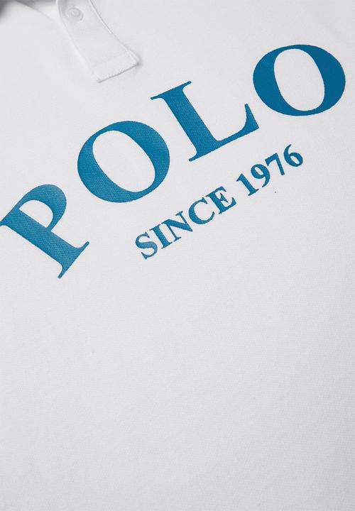 POLO - Boys Justin printed short sleeve golfer - white