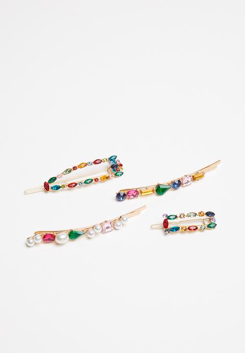 Superbalist - 4 Pack hair slide set - multi